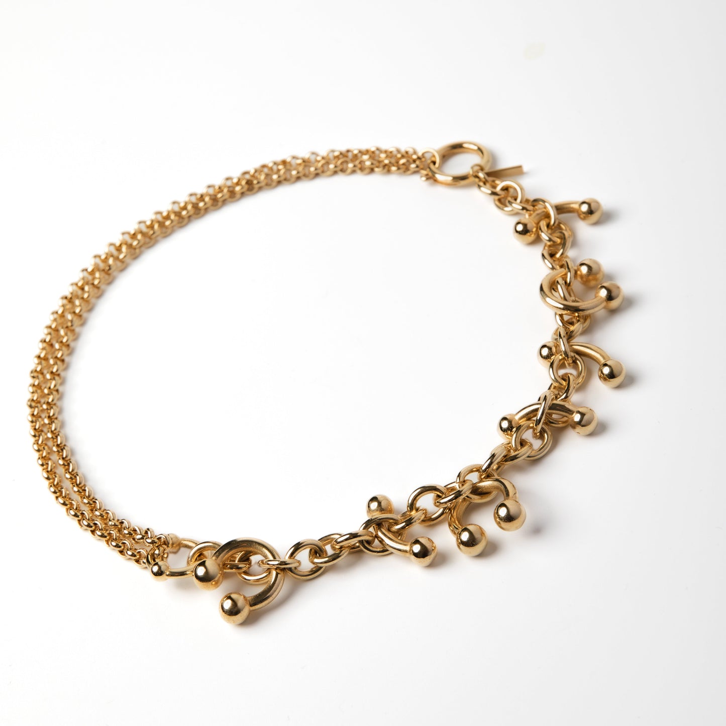 ODETTE - COLLANA CON PIERCING PENDENTI