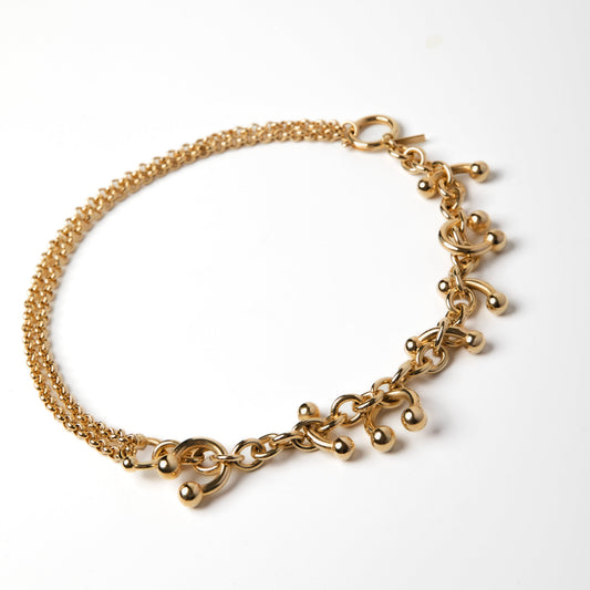 ODETTE - COLLANA CON PIERCING PENDENTI