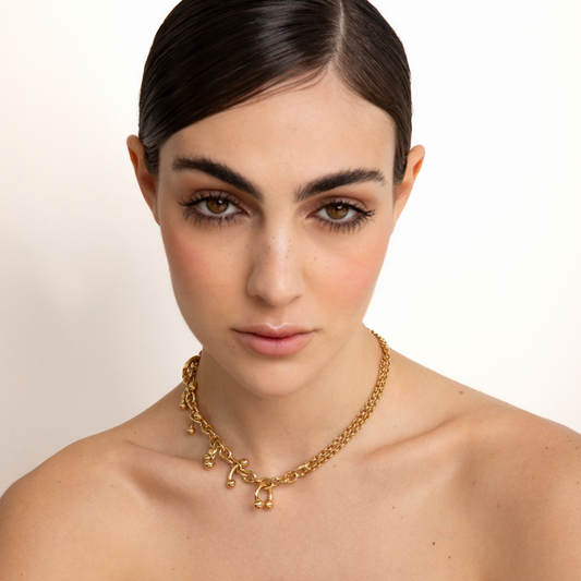 ODETTE - COLLANA CON PIERCING PENDENTI