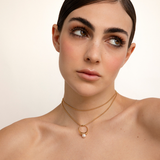 JUDITH - COLLANA CON PERLA A GOCCIA
