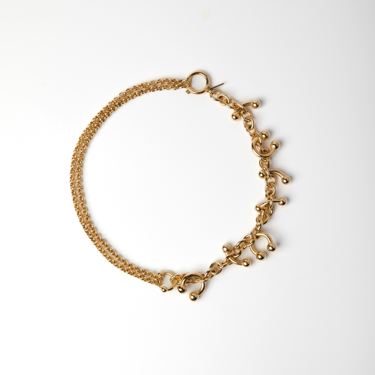 ODETTE - COLLANA CON PIERCING PENDENTI